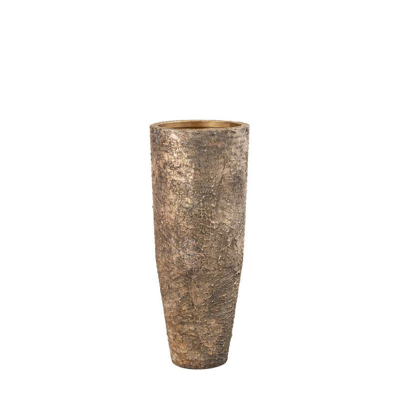 PTMD Bloempot Simona - 34x34x84 cm - Ijzer - Goud