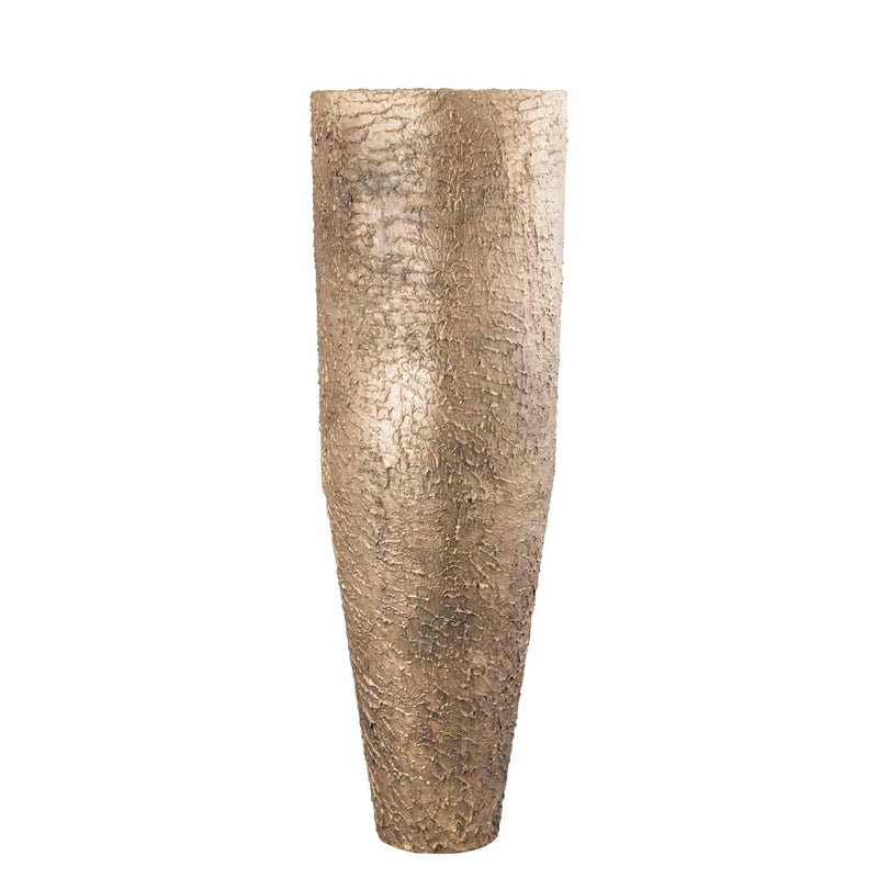 PTMD Bloempot Simona - 39x39x120 cm - Ijzer - Goud