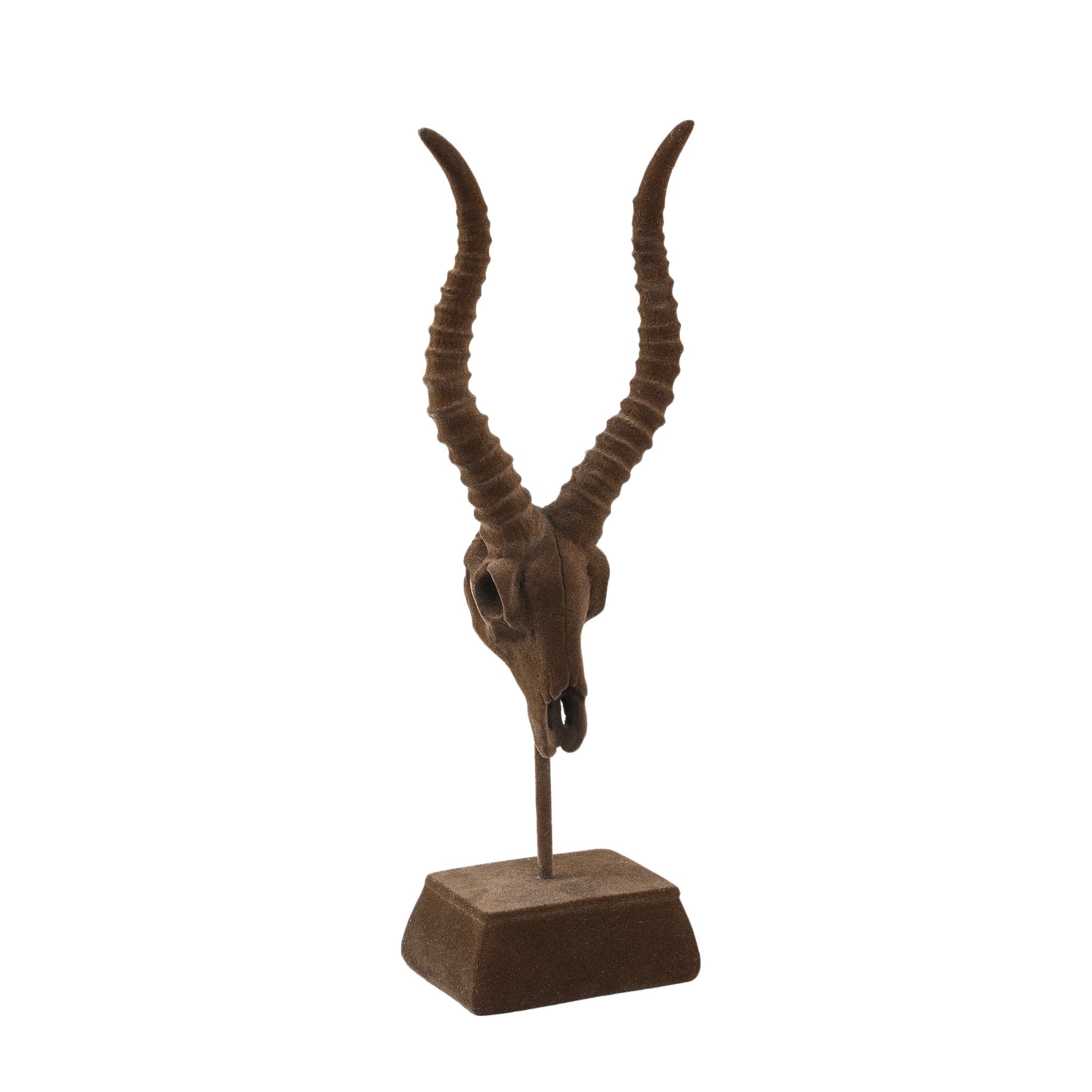 PTMD Decoratieve Standbeeld Haniya - 12x8x38 cm - Polyester - Bruin
