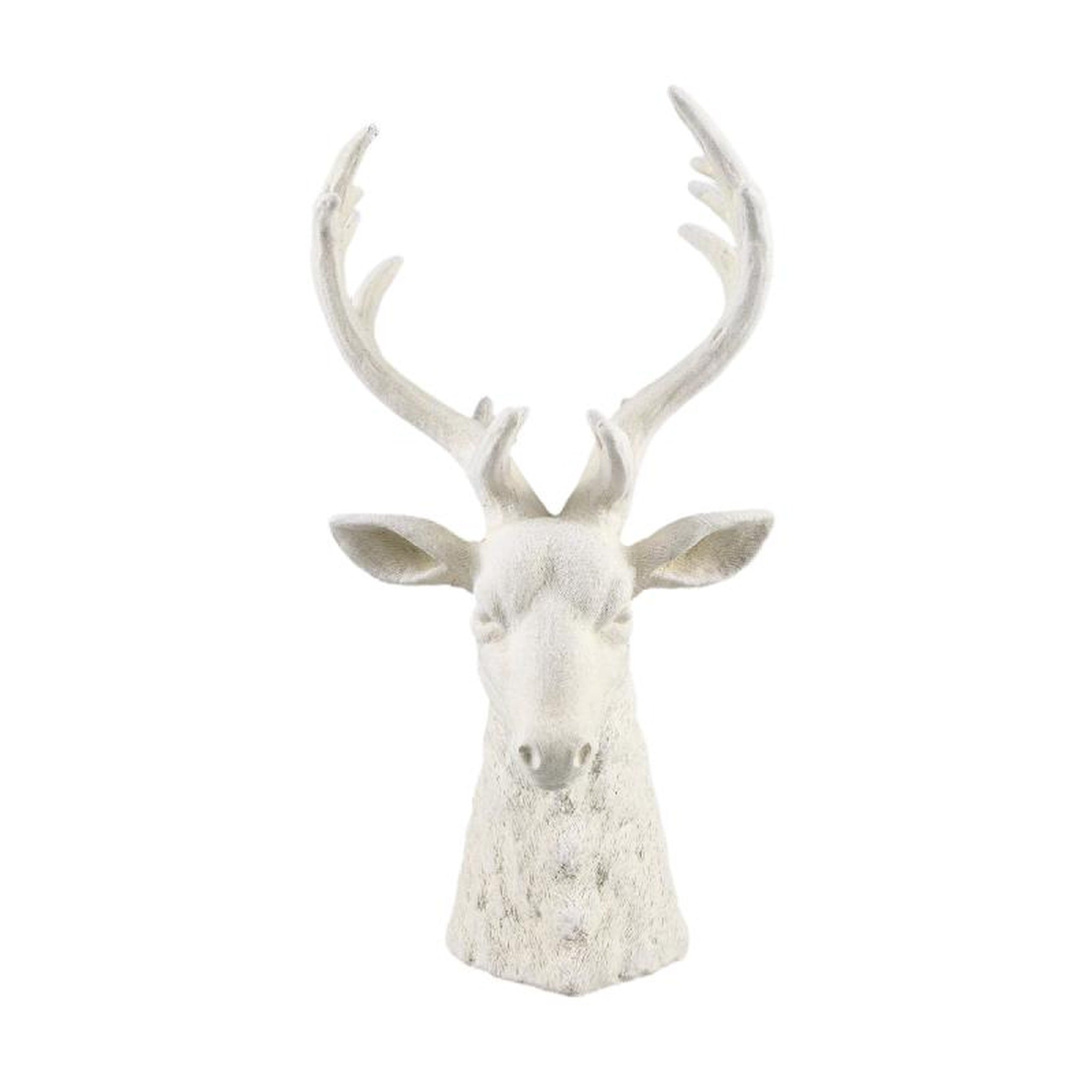 PTMD Decoratieve Standbeeld Zeb - 20x15x36 cm - Polyester - Creme