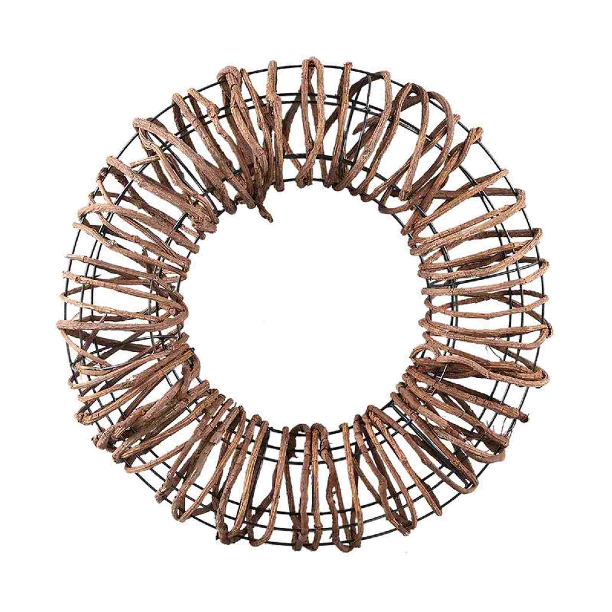 PTMD Wanddecoratie Cahir - 50x12x50 cm - Rotan - Bruin