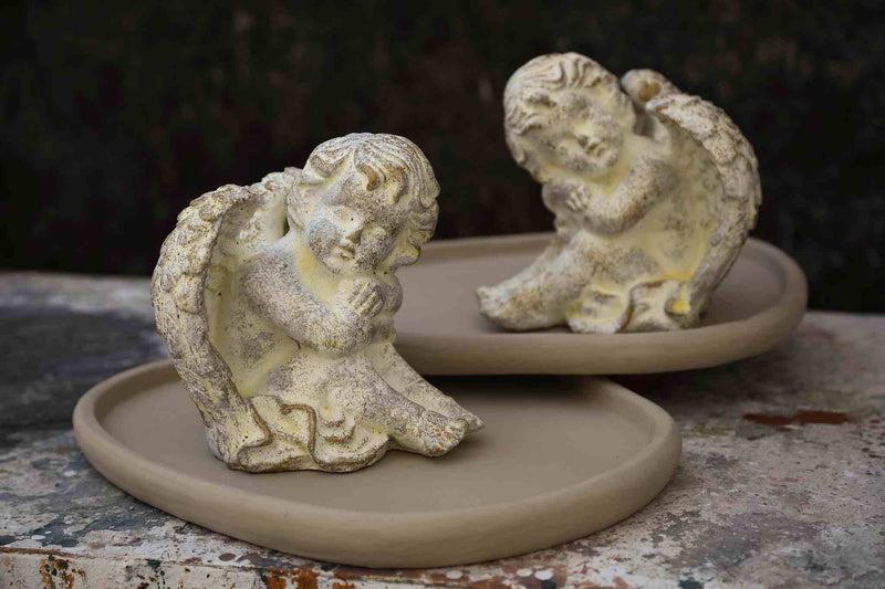 PTMD Deco Object Chrisann - 18x18x18 cm - Cement - Creme