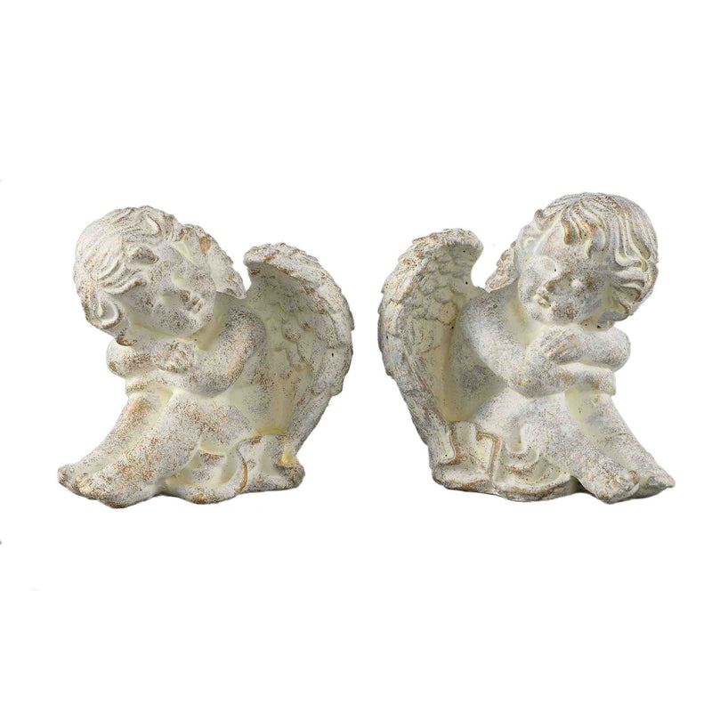PTMD Deco Object Chrisann - 18x18x18 cm - Cement - Creme