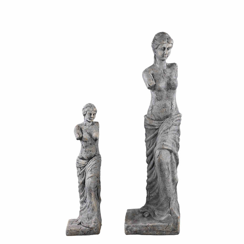 PTMD Deco Object Olivette - 27x25x90 cm - Cement - Zwart
