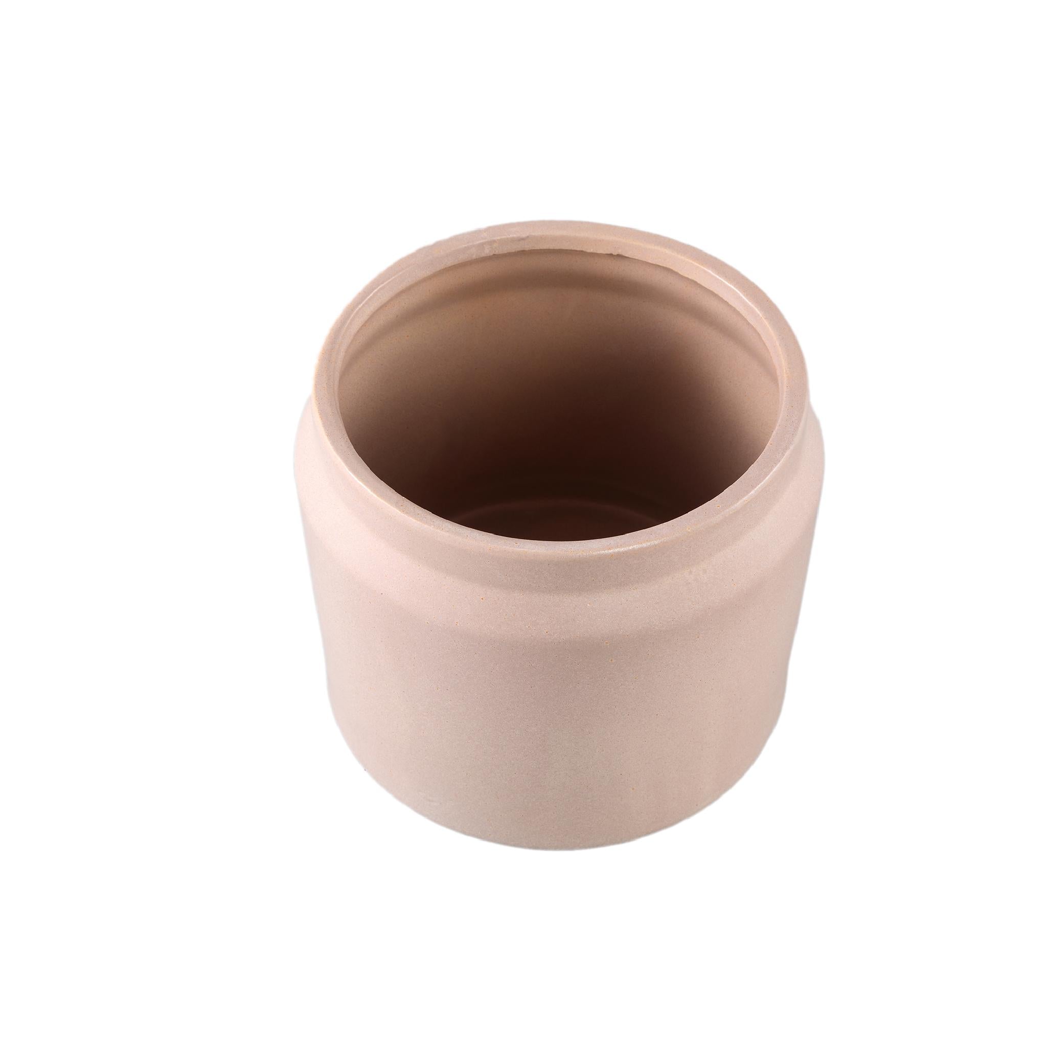 PTMD Bloempot Jillanne - 18x18x16 cm - Keramiek - Creme