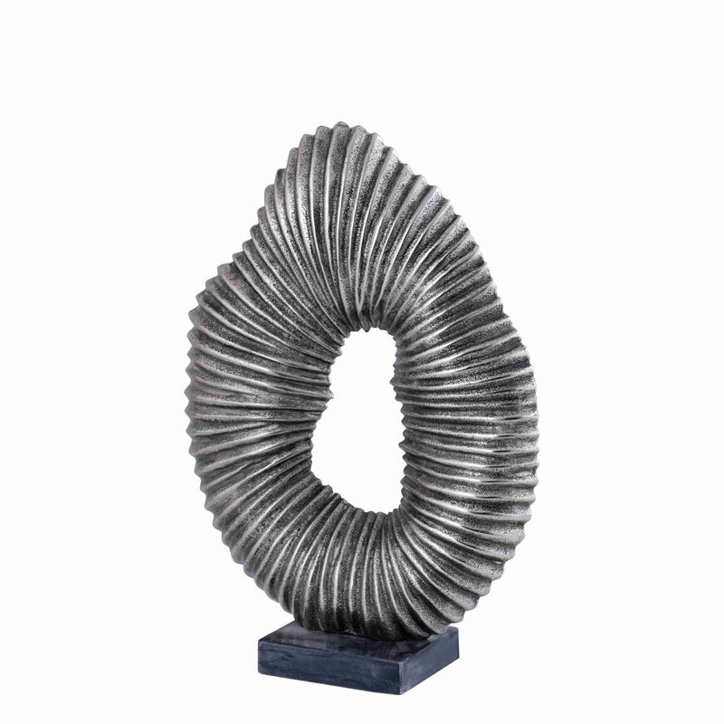 PTMD Deco Object Gustave - 30x10x43 cm - Aluminium - Zilver