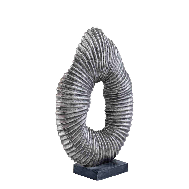 PTMD Deco Object Gustave - 30x10x43 cm - Aluminium - Zilver