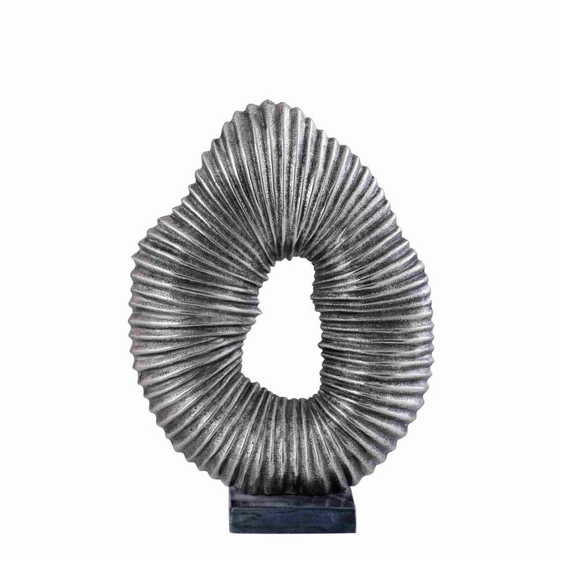 PTMD Deco Object Gustave - 30x10x43 cm - Aluminium - Zilver
