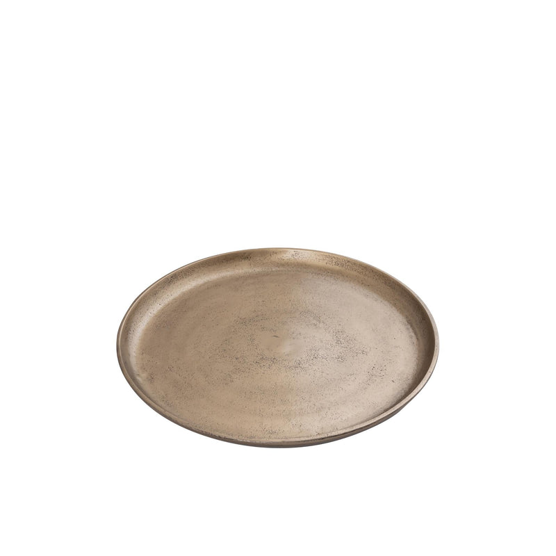 PTMD Plateau Afta - 39x39x3 cm - Aluminium - Goud