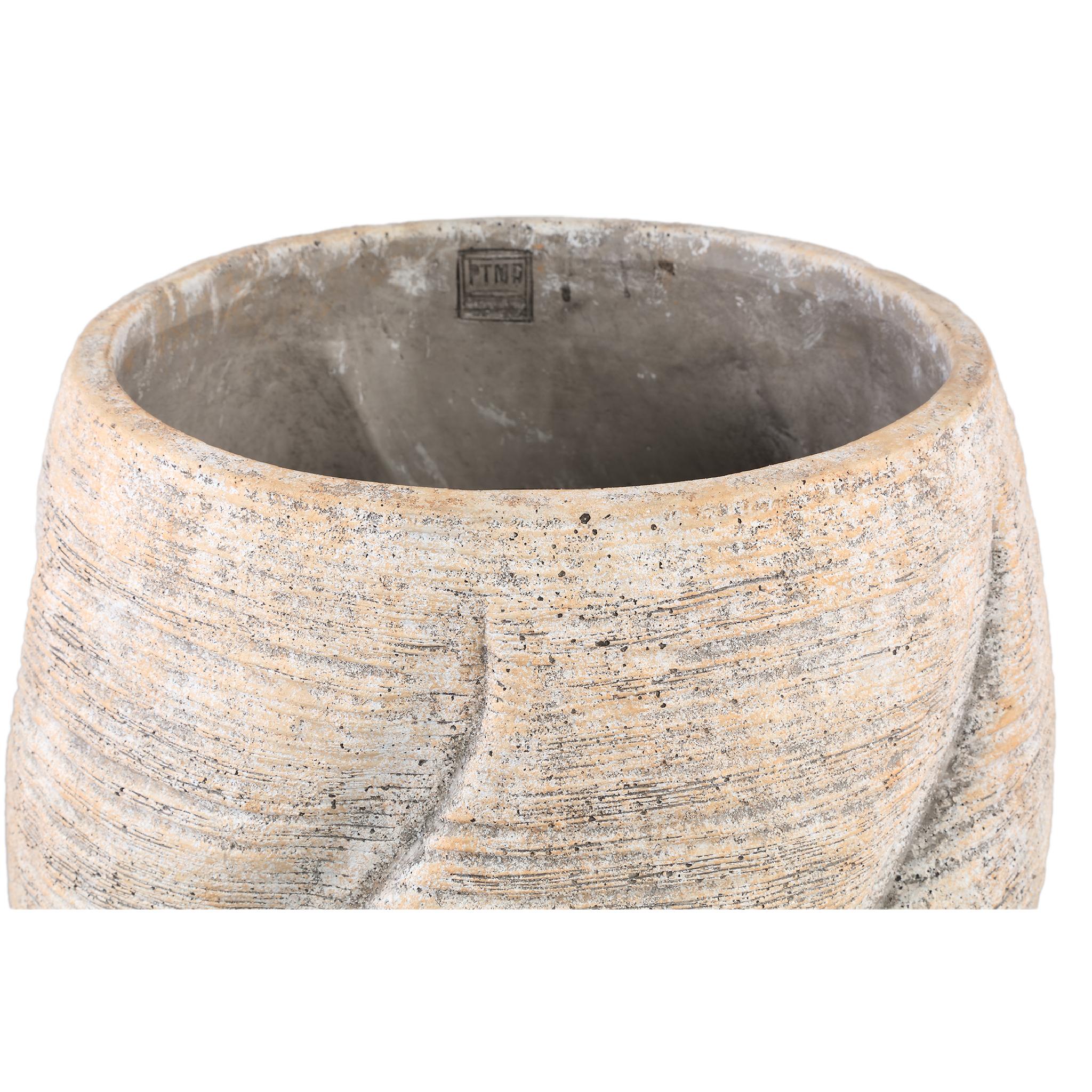 PTMD Bloempot Evanthia - 40x40x40 cm - Cement - Taupe