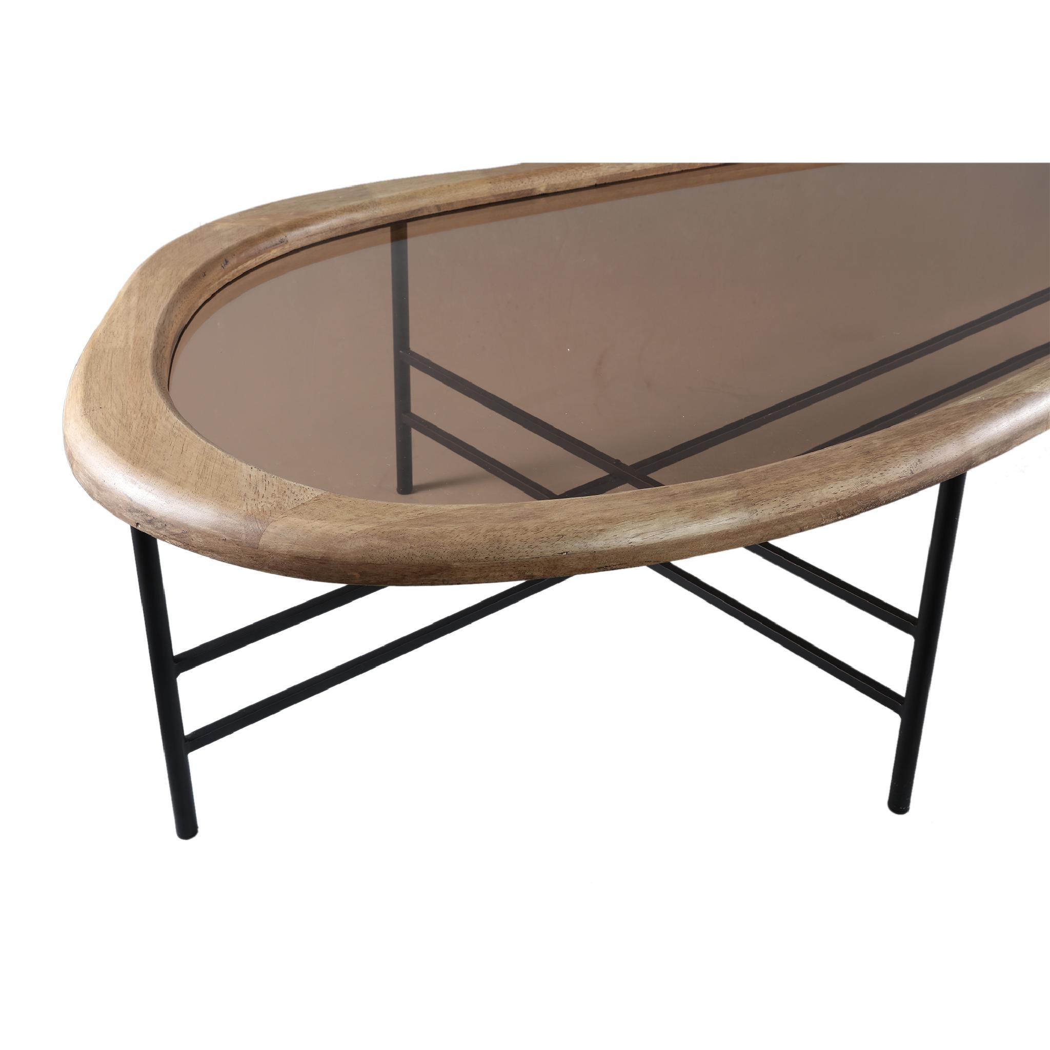 PTMD Salontafel Neelix - 120x69x33 cm - Hout - Naturel