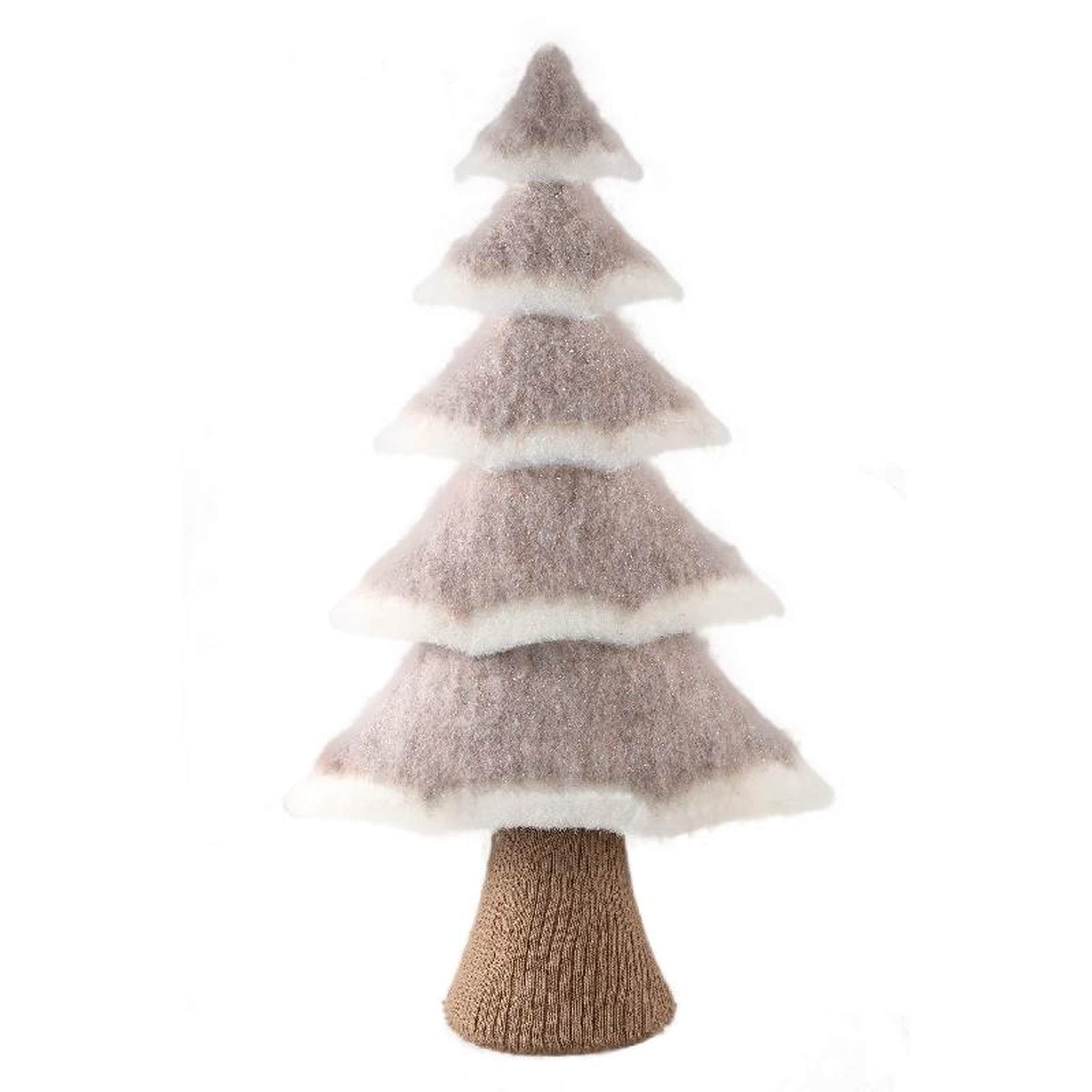 PTMD Decoratieve Kerstboom Daryan - 40x18x80 cm - Schuim - Creme