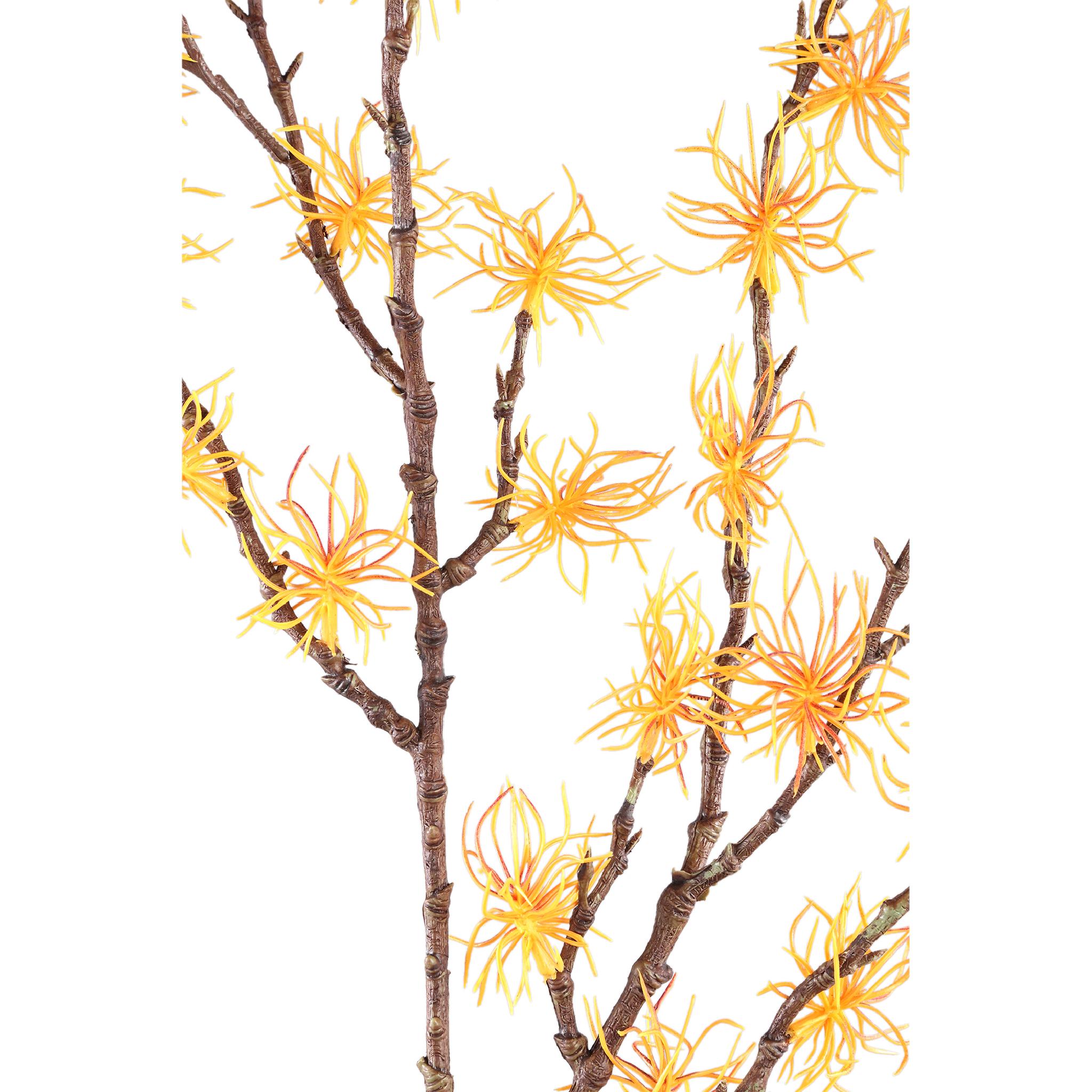 PTMD Kunsttak Hamamelis - 60x55x110 cm - Polyester - Geel