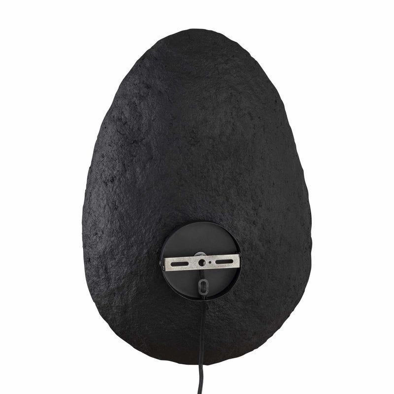 PTMD Wandlamp Charlton - 34x15x50 cm - Papier - Zwart