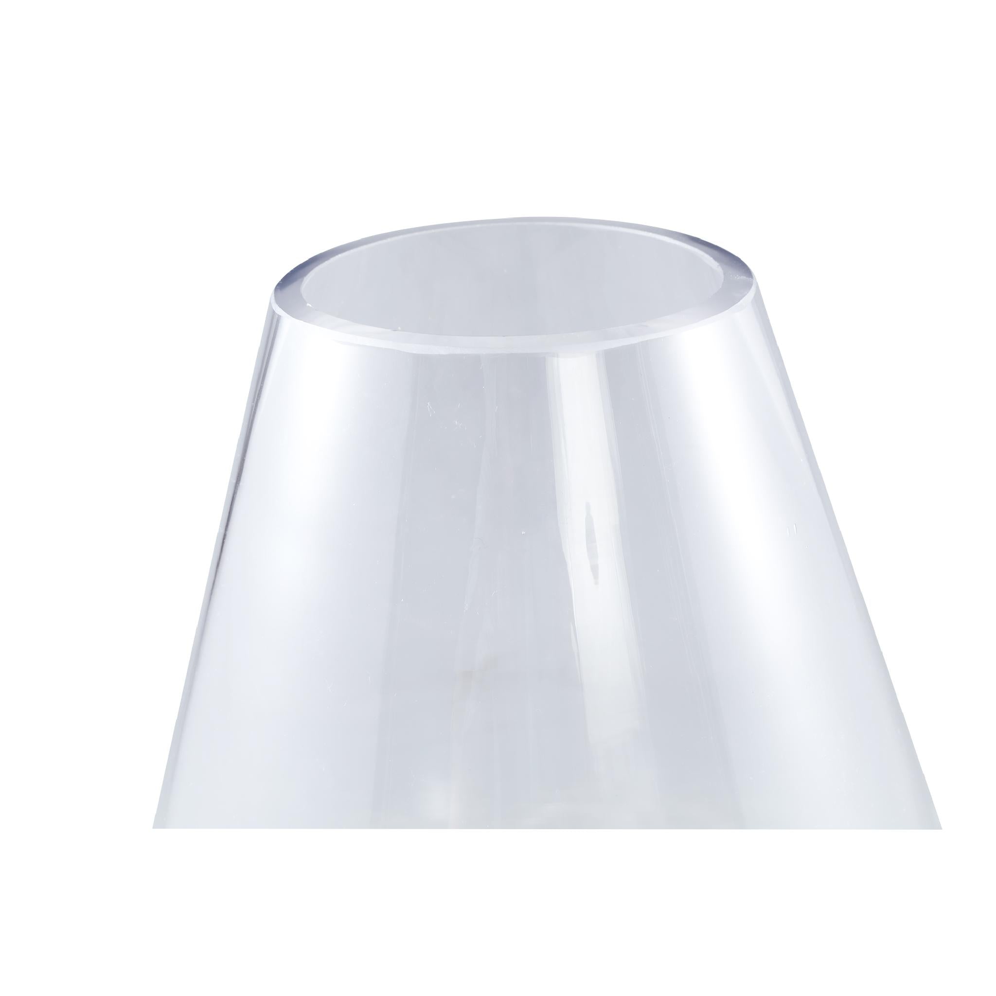 PTMD Vaas Alcide - 23x23x42 cm - Glas - Transparant