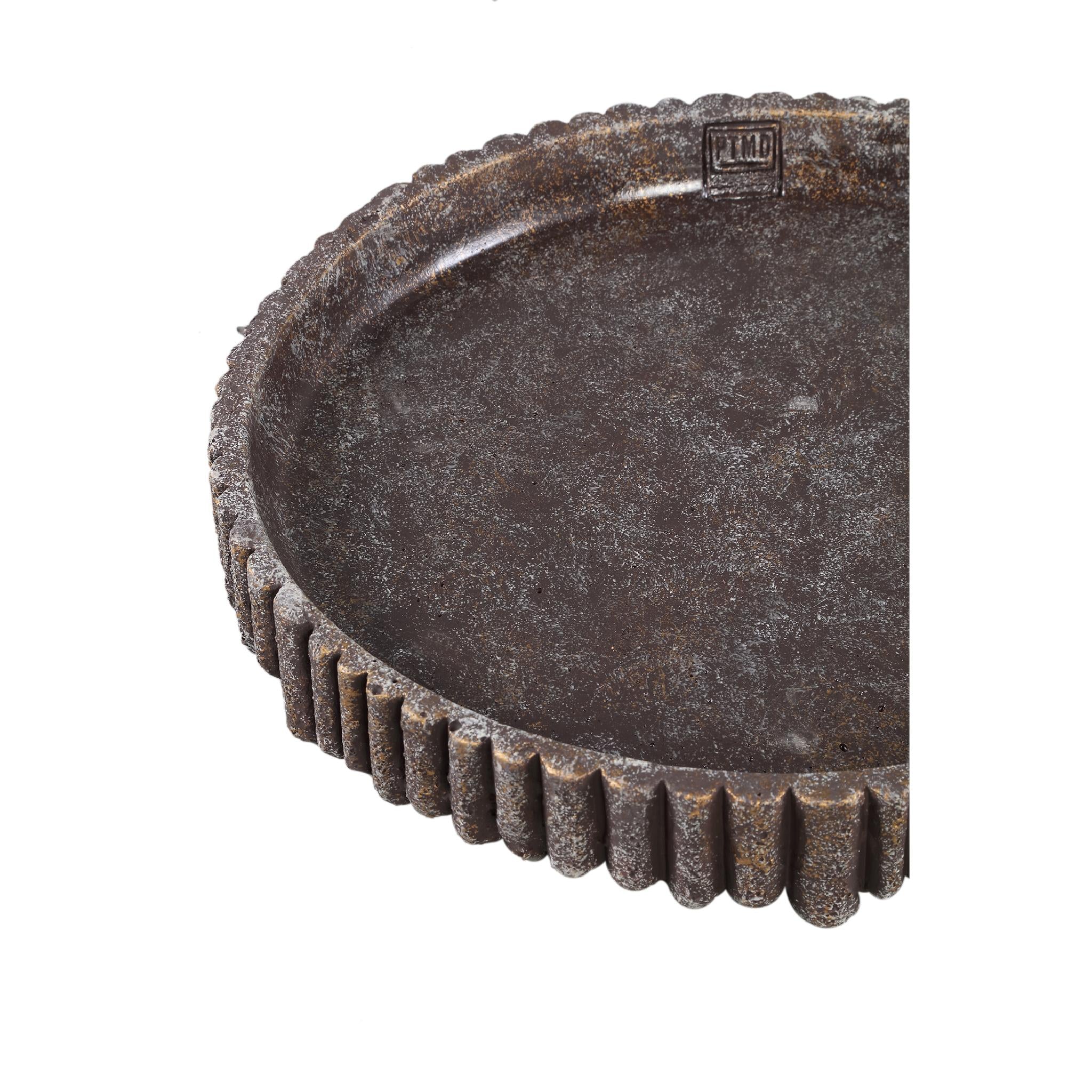 PTMD Plateau Morganne - 35x35x5 cm - Cement - Bruin