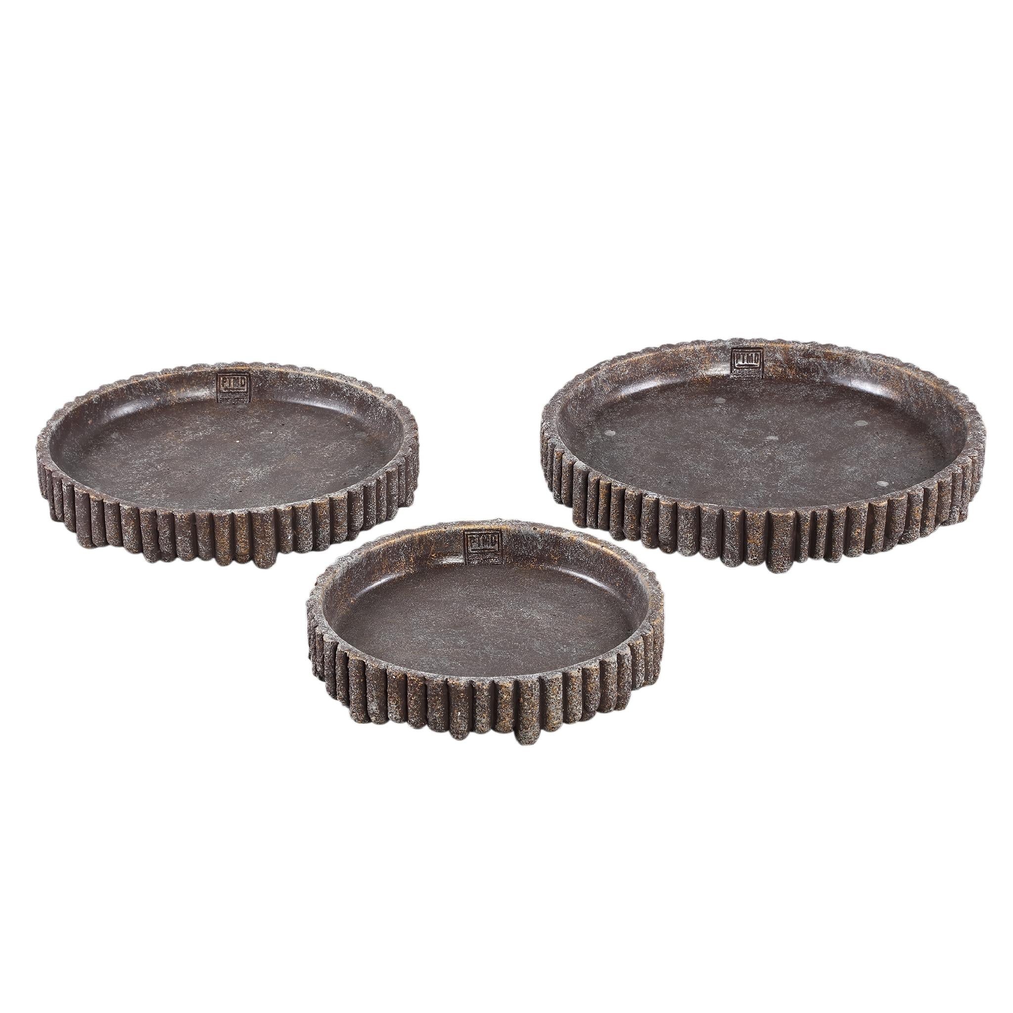 PTMD Plateau Morganne - 35x35x5 cm - Cement - Bruin