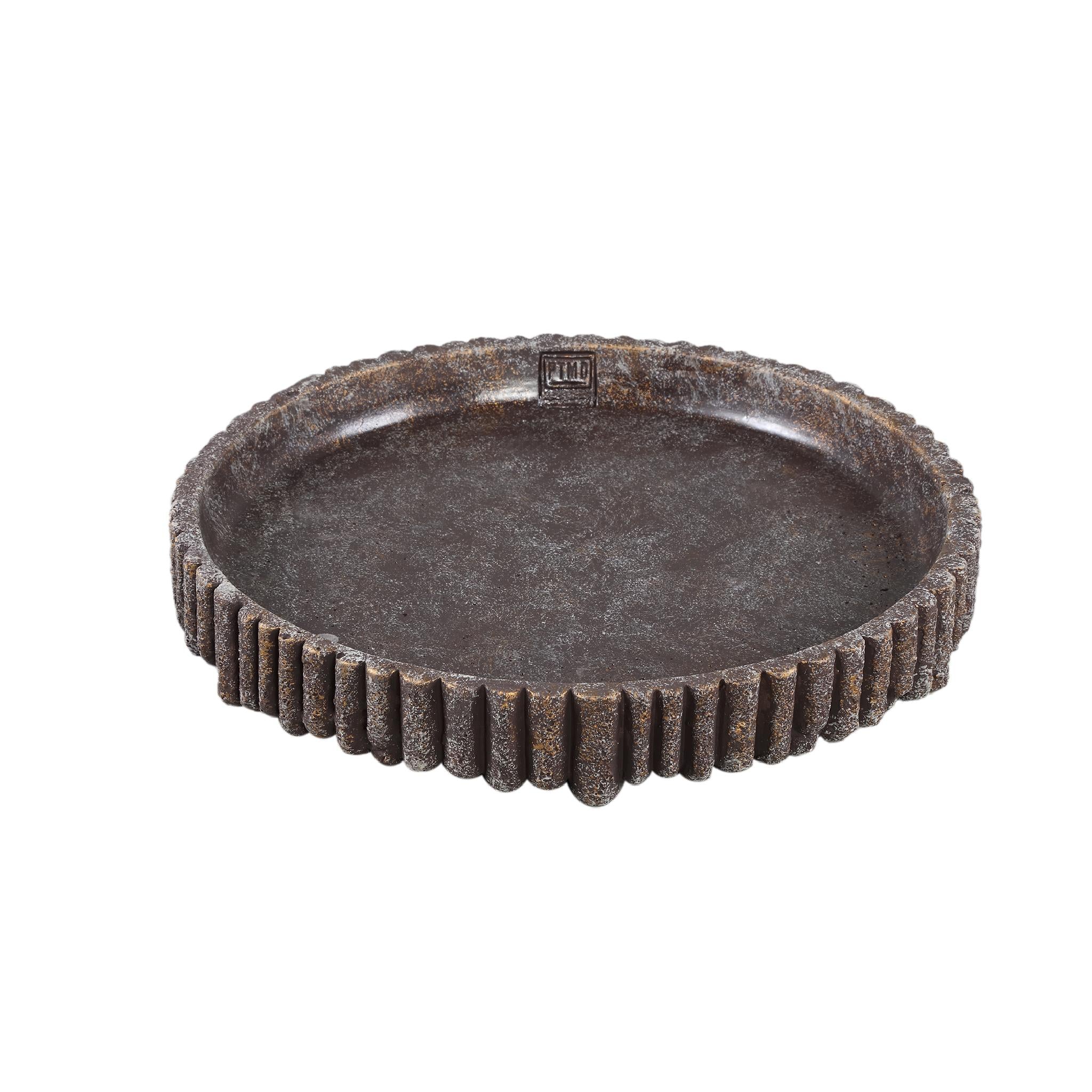PTMD Plateau Morganne - 35x35x5 cm - Cement - Bruin