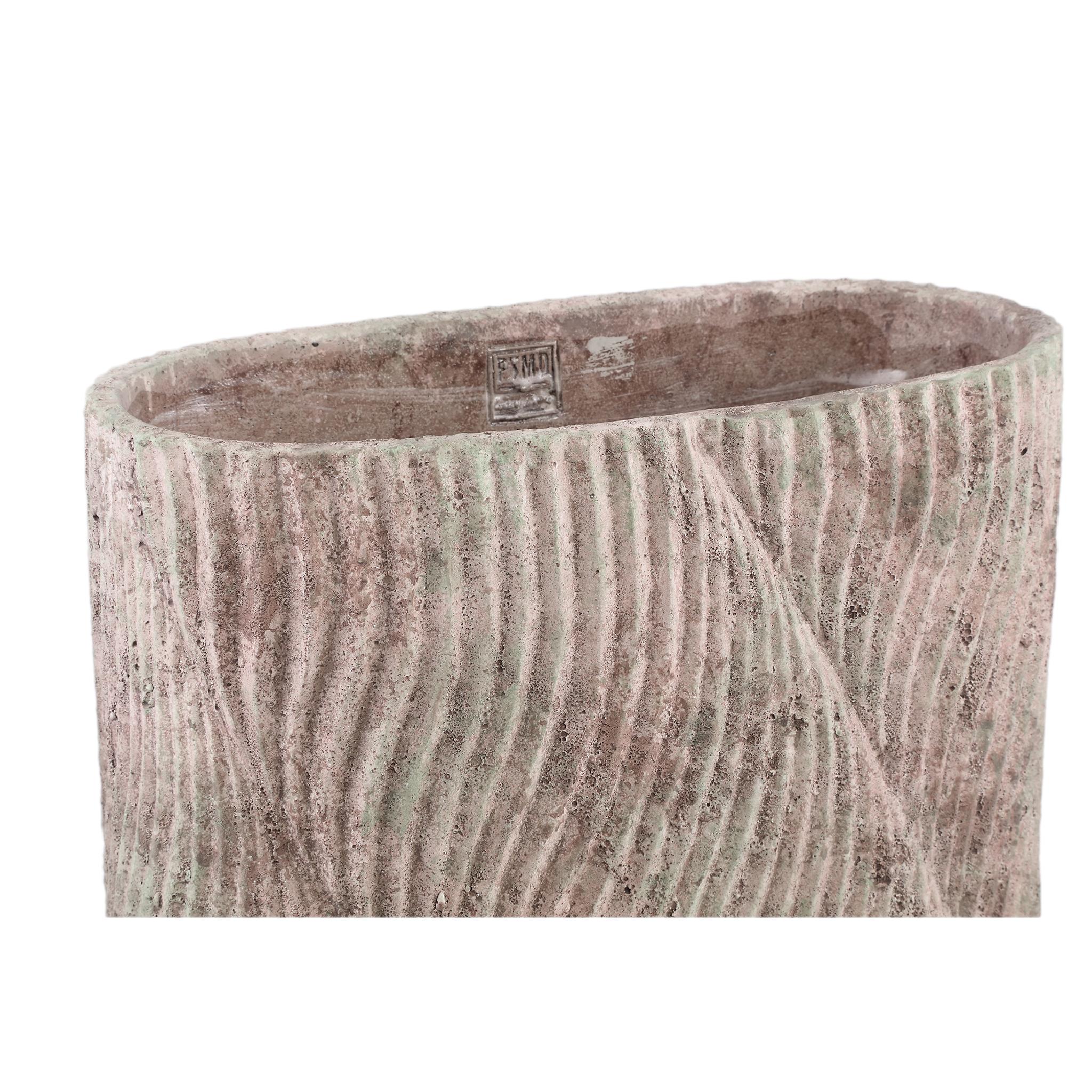 PTMD Bloempot Diesel - 40x20x36 cm - Cement - Grijs