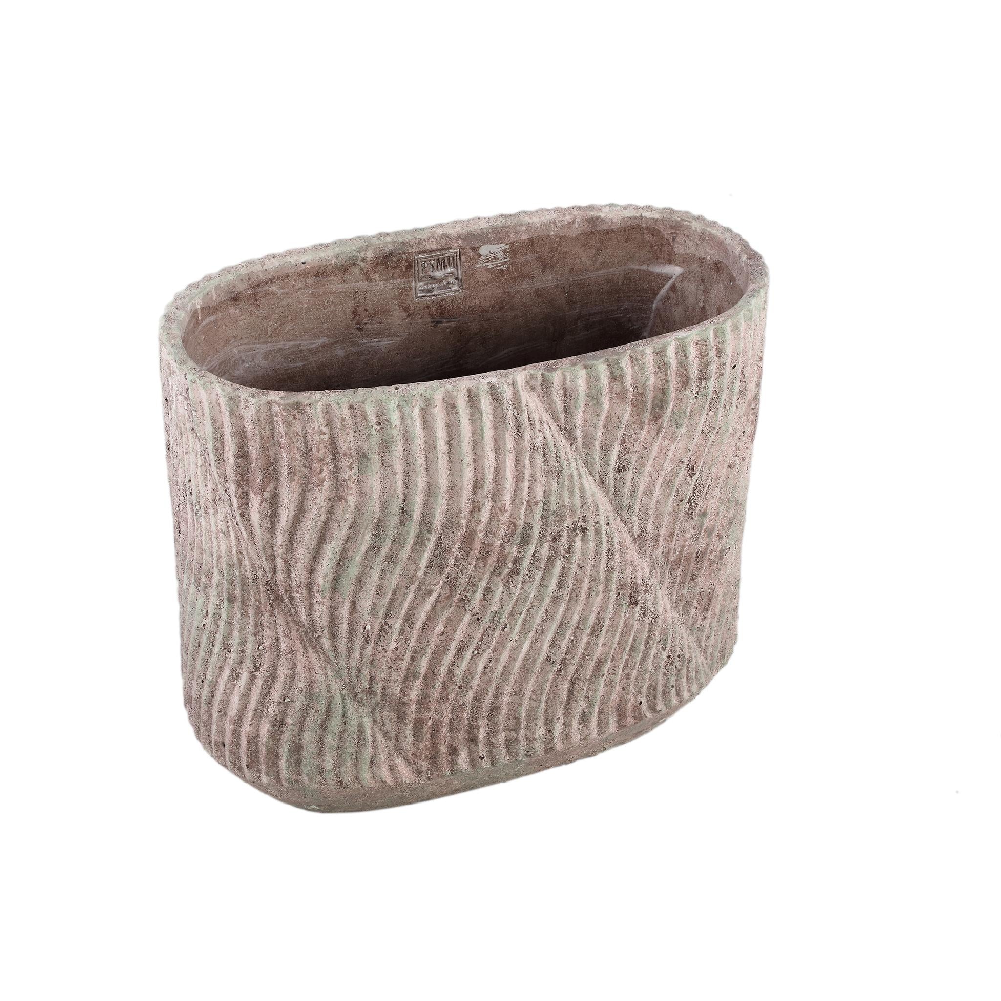 PTMD Bloempot Diesel - 40x20x36 cm - Cement - Grijs
