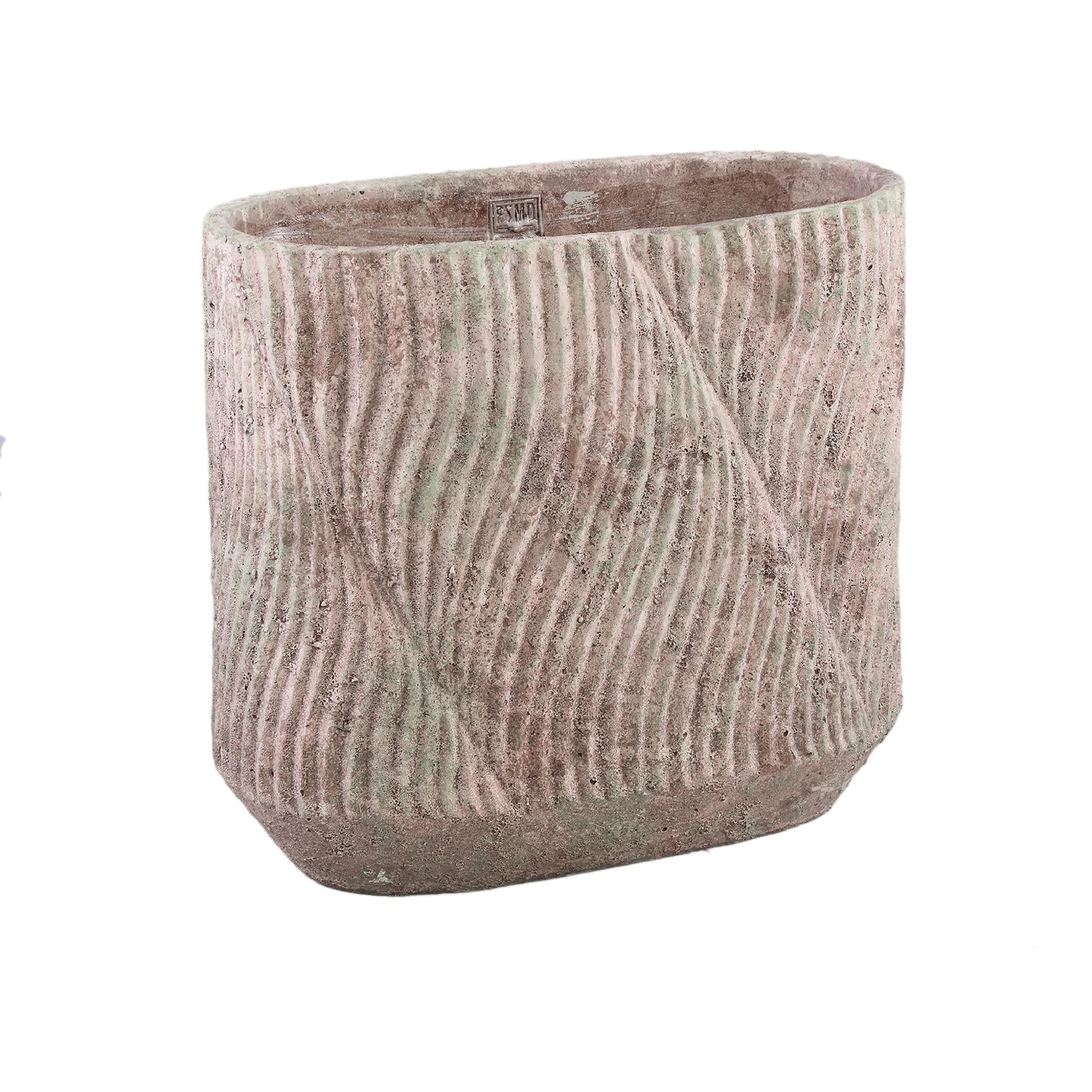 PTMD Bloempot Diesel - 40x20x36 cm - Cement - Grijs