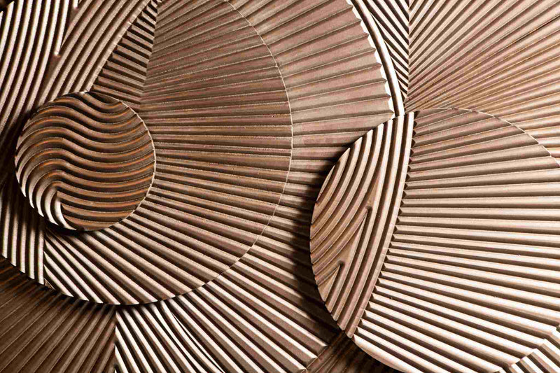PTMD Wandpaneel Thikra - 120x10x180 cm - MDF - Bruin