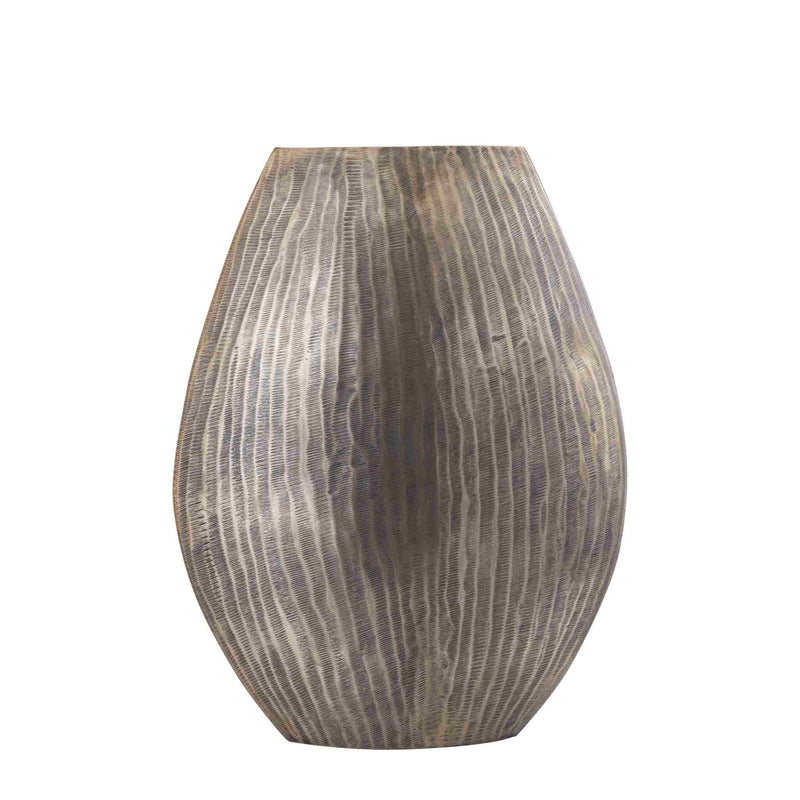 PTMD Bloempot Jowad - 35x16x46 cm - Aluminium - Goud