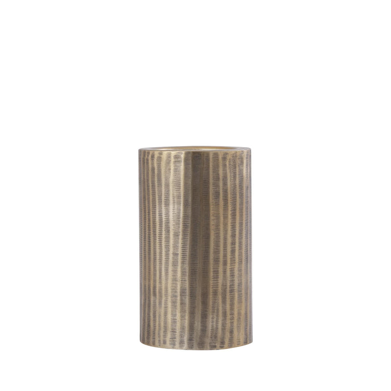PTMD Kandelaar Jowad - 13x13x21 cm - Aluminium - Goud