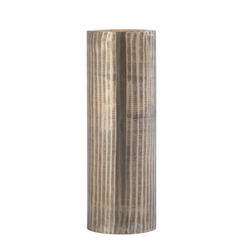 PTMD Kandelaar Jowad - 13x13x37 cm - Aluminium - Goud