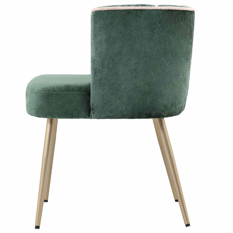 PTMD Eetkamerstoel Nell - 59x66x75 cm - Textiel - Groen