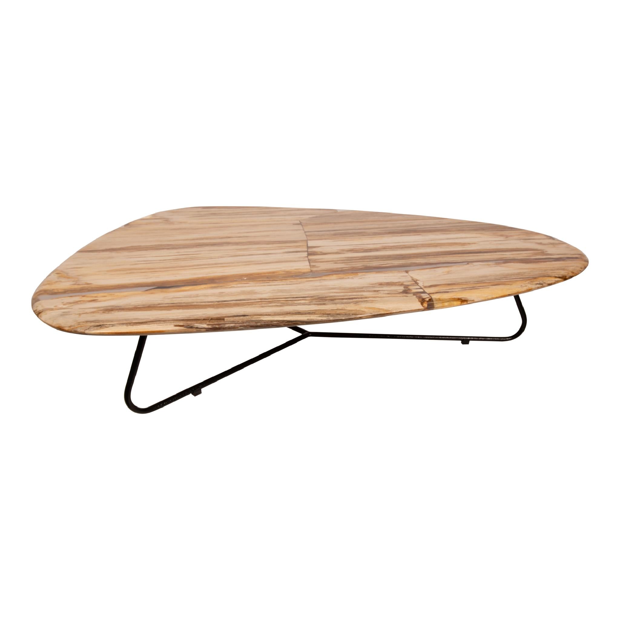 PTMD Salontafel Deeba - 130x85x28 cm - Hout - Naturel - Set van 3