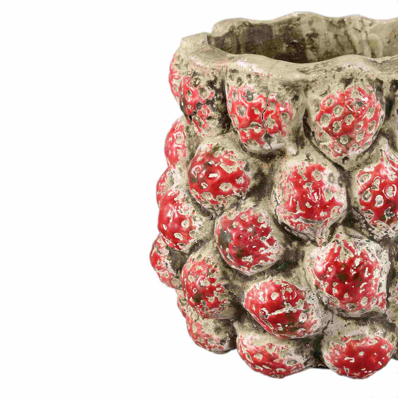 PTMD Bloempot Fruitsy - 25x25x23 cm - Terracotta - Rood