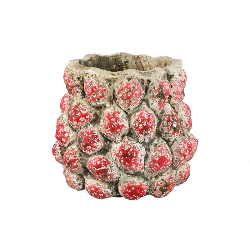 PTMD Bloempot Fruitsy - 25x25x23 cm - Terracotta - Rood
