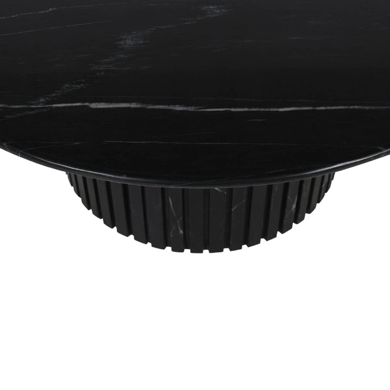 PTMD Salontafel Neelim - 91x91x41 cm - Marmer - Zwart