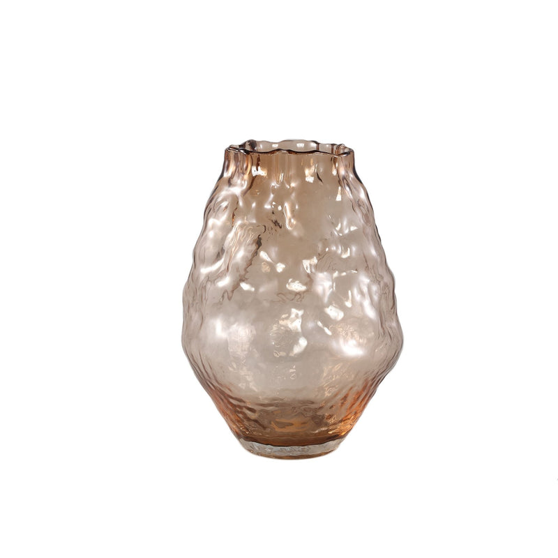 PTMD Vaas Narin - 20x20x26 cm - Glas - Creme