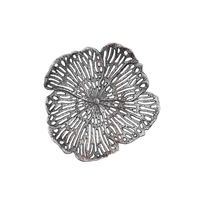 PTMD Schaal Ryhann - 38x37x8 cm - Aluminium - Zilver