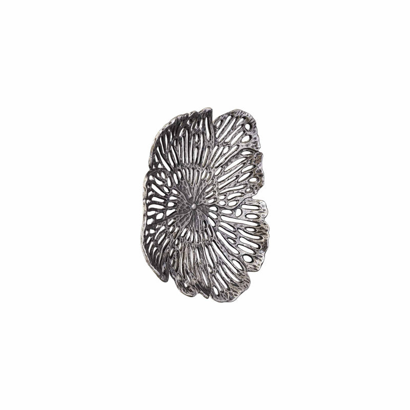 PTMD Schaal Ryhann - 31x30x6 cm - Aluminium - Zilver