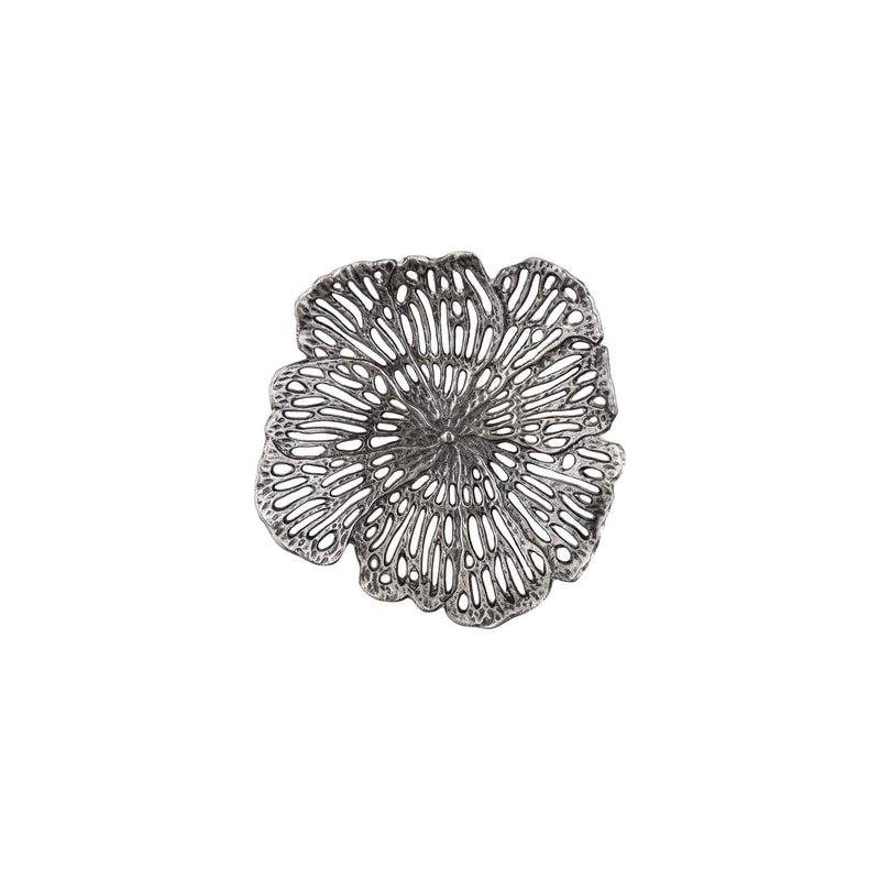 PTMD Schaal Ryhann - 31x30x6 cm - Aluminium - Zilver