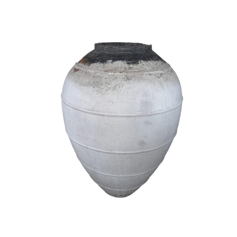 PTMD Bloempot Jinsu - 60x60x80 cm - Cement - Wit