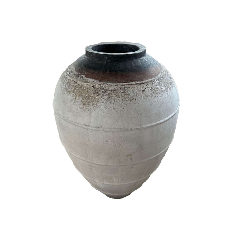 PTMD Bloempot Jinsu - 60x60x80 cm - Cement - Wit