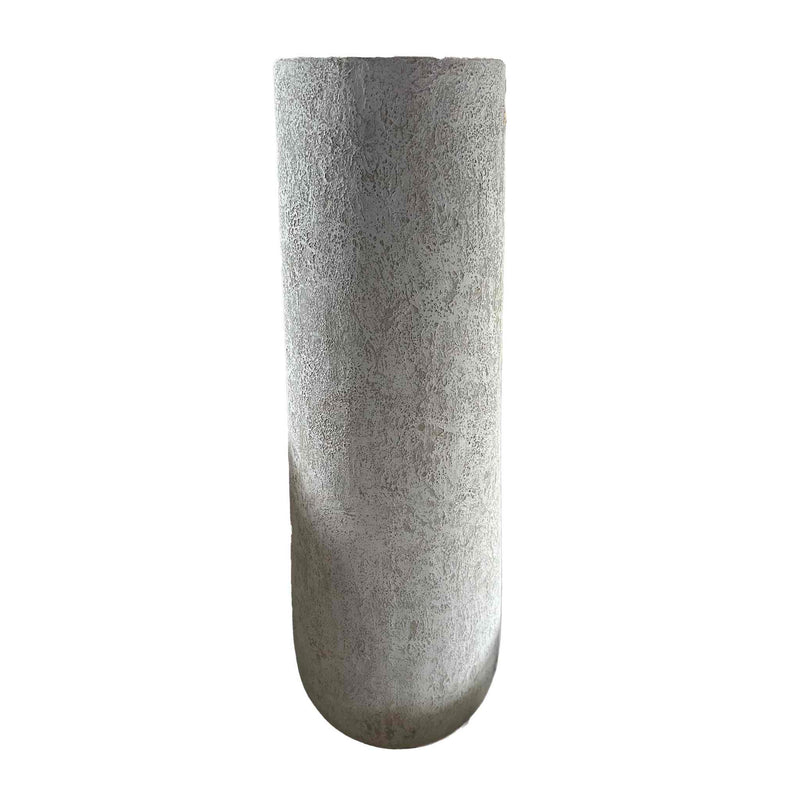 PTMD Bloempot Toshiba - 50x50x150 cm - Cement - Wit