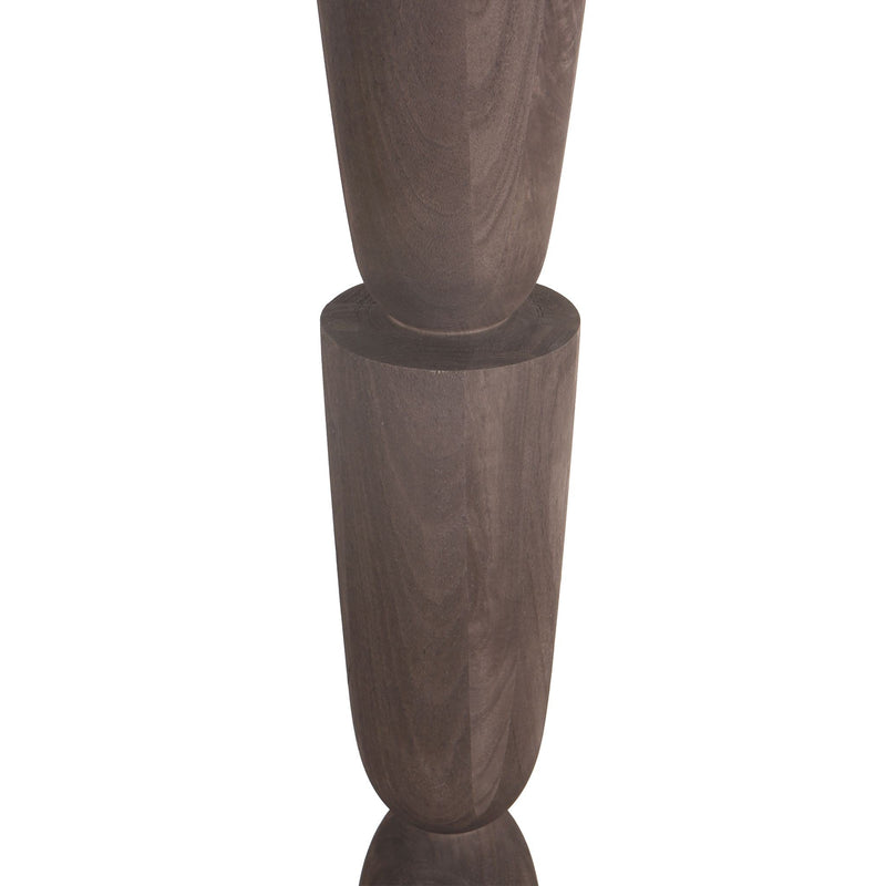 PTMD Staande Lamp Lorinne - 29x29x125 cm - Hout - Bruin