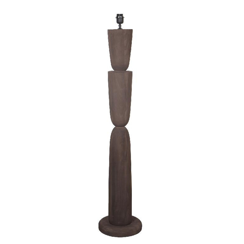 PTMD Staande Lamp Lorinne - 29x29x125 cm - Hout - Bruin