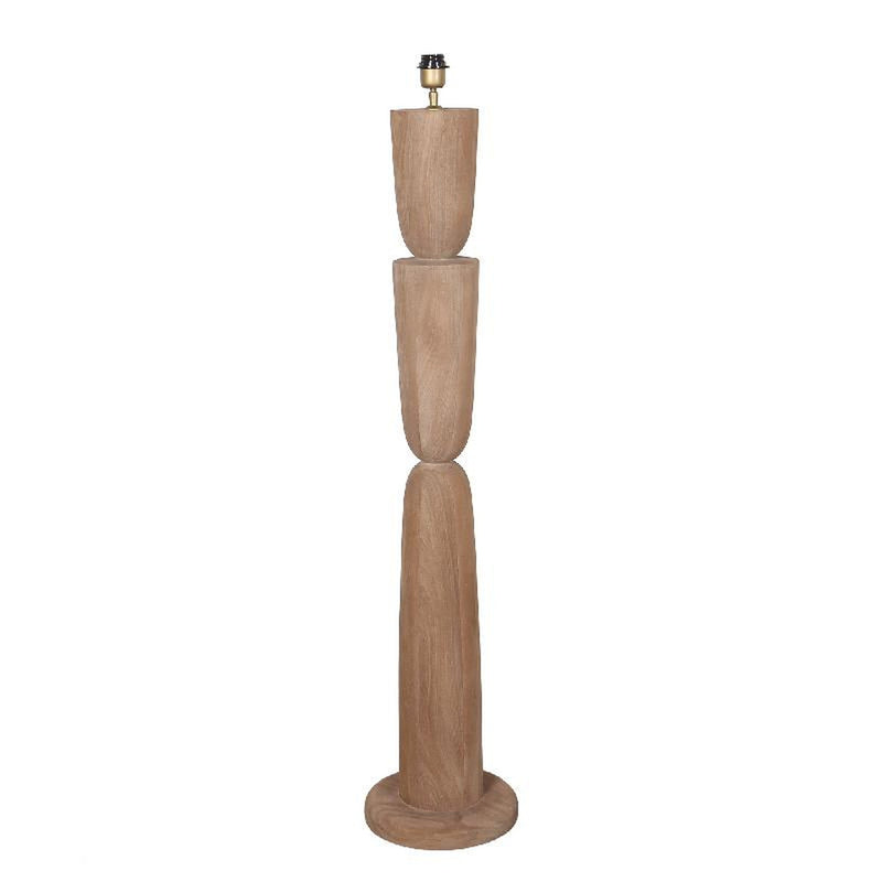 PTMD Staande Lamp Lorinne - 29x29x125 cm - Hout - Naturel