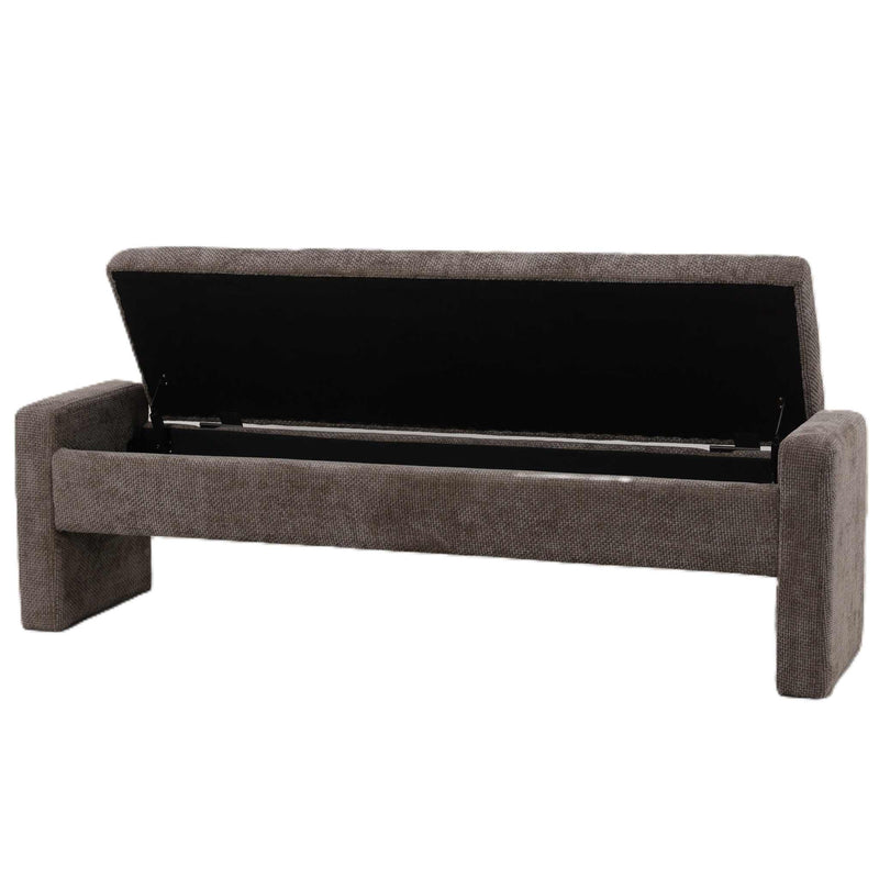 PTMD Bankje Sidney - 160x41x45 cm - Steen - Grijs
