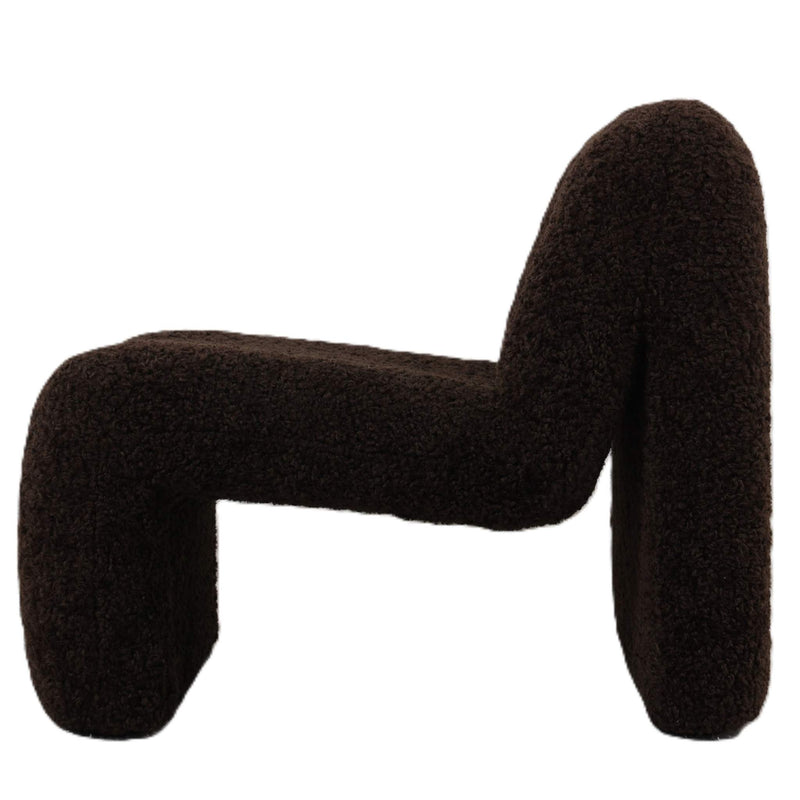 PTMD Fauteuil Oslo - 64x87x70 cm - Textiel - Bruin