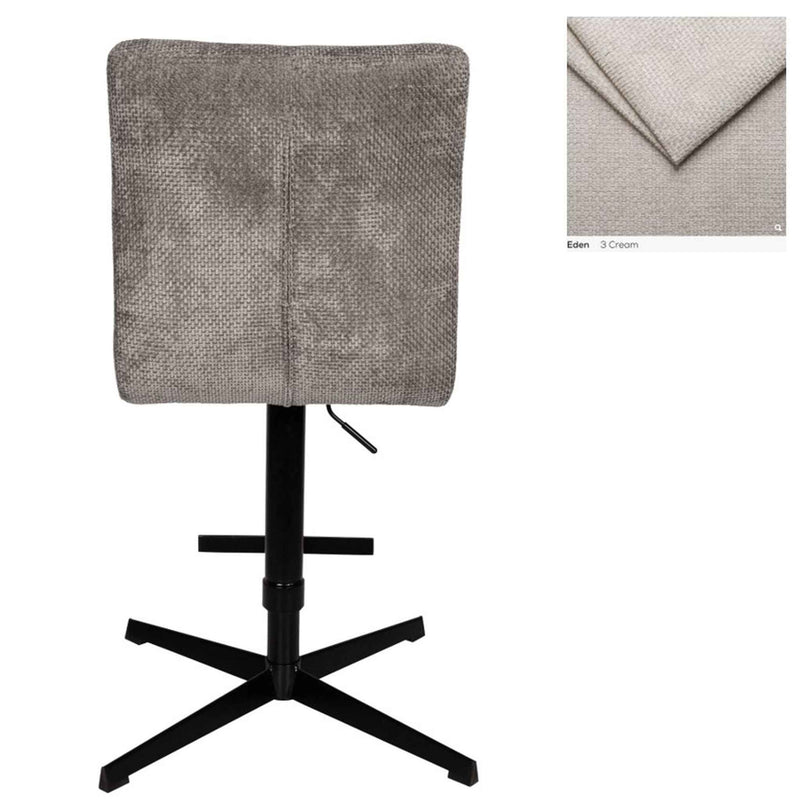 PTMD Barkruk Milan - 58x45x118 cm - Metal - Creme