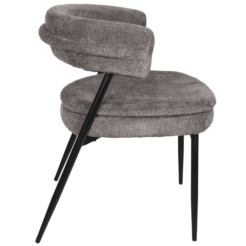 PTMD Eetkamerstoel Helsinki - 61x54x79 cm - Steen - Grijs