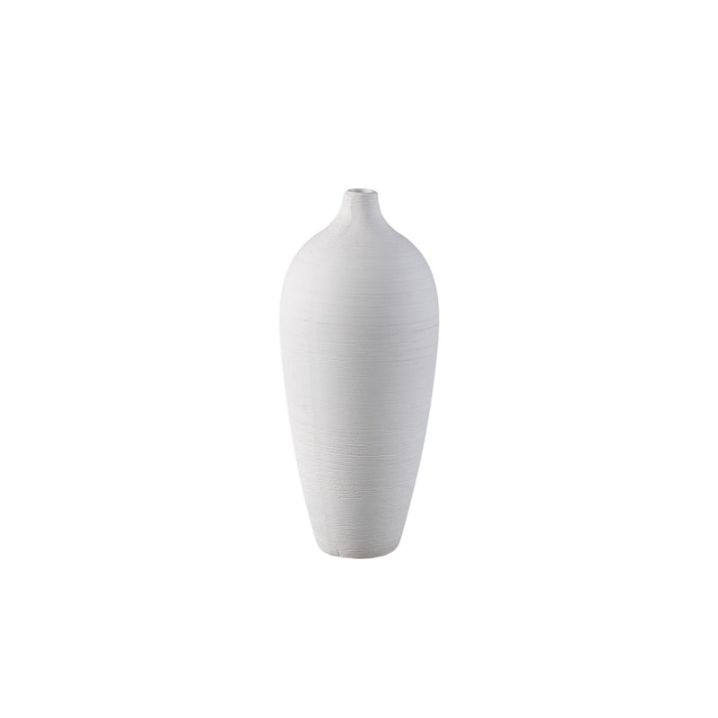 PTMD Vaas Cavinn - 15x15x35 cm - Keramiek - Wit