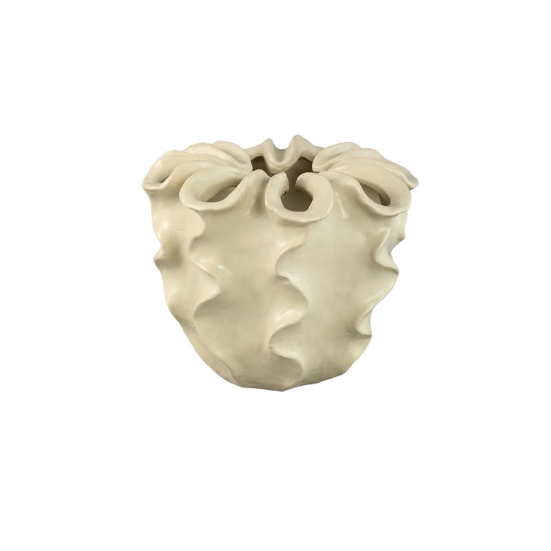 PTMD Bloempot Rudie - 32x32x28 cm - Keramiek - Creme